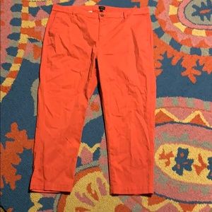 J. Crew coral pants
